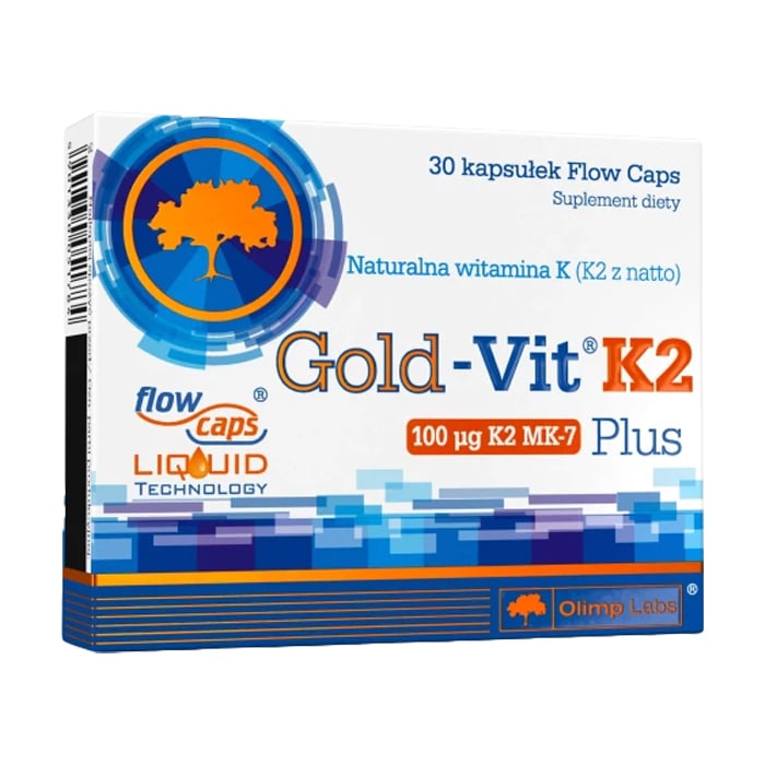 Вітамін К2 Olimp Sport Nutrition Gold-Vit K2 Plus 100 мкг, 30 капсул